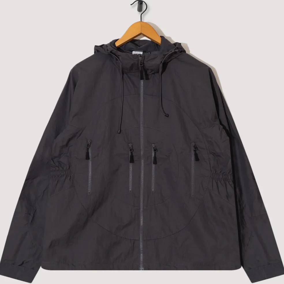 Hooded O Jacket - Charcoal