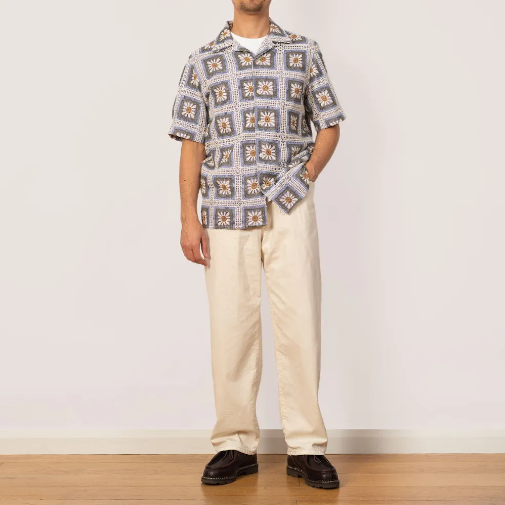 Julio Crochet Shirt 5391 - Violet