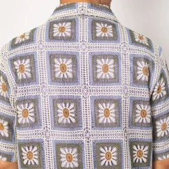 Julio Crochet Shirt 5391 - Violet