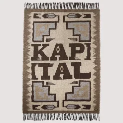 Kapital Speakeasy Blanket - Brown Beige