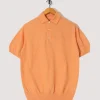 Knit Boucle Polo - Orange