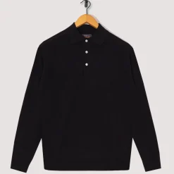 Knit Polo 12G - Black