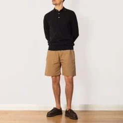 Knit Polo 12G - Black