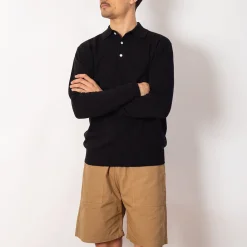 Knit Polo 12G - Black