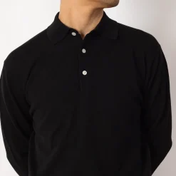 Knit Polo 12G - Black