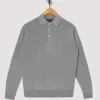 Knit Polo 12G - Ice Blue