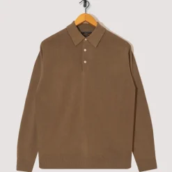 Knit Polo 12G - Mocha