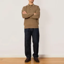 Knit Polo 12G - Mocha
