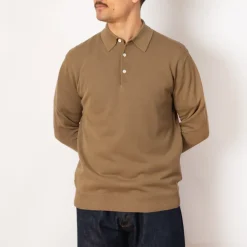 Knit Polo 12G - Mocha