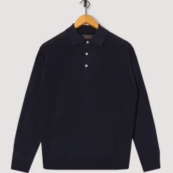 Knit Polo 12G - Navy