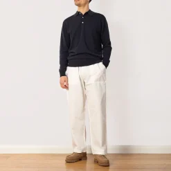 Knit Polo 12G - Navy