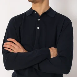 Knit Polo 12G - Navy