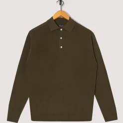 Knit Polo 12G - Olive