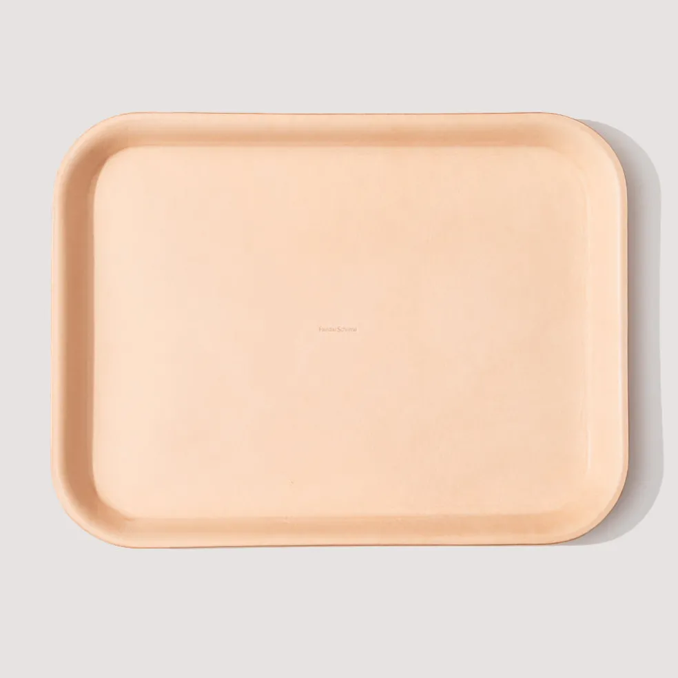 Leather Tray Large - Natural
