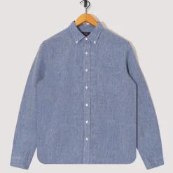 Linen Chambray Shirt - Blue