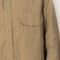 Linen Clip Shirt - Beige