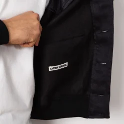 Linen Flight Jacket - Navy