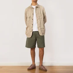 Linen Glitter Phillies Stripe Cactus Coverall - Ecru