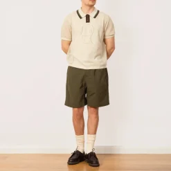 Logo Head Pointelle Polo - Natural