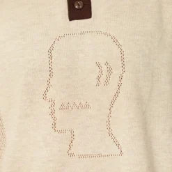 Logo Head Pointelle Polo - Natural