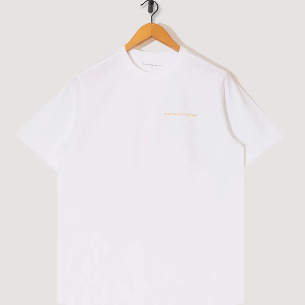 Logo Tee - White/Island Poppy