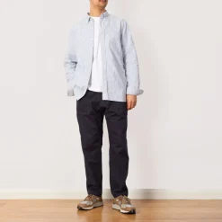Loose Tapered Ridge Pant - Double Navy