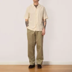 Loose Weave Check Shirt - Ecru