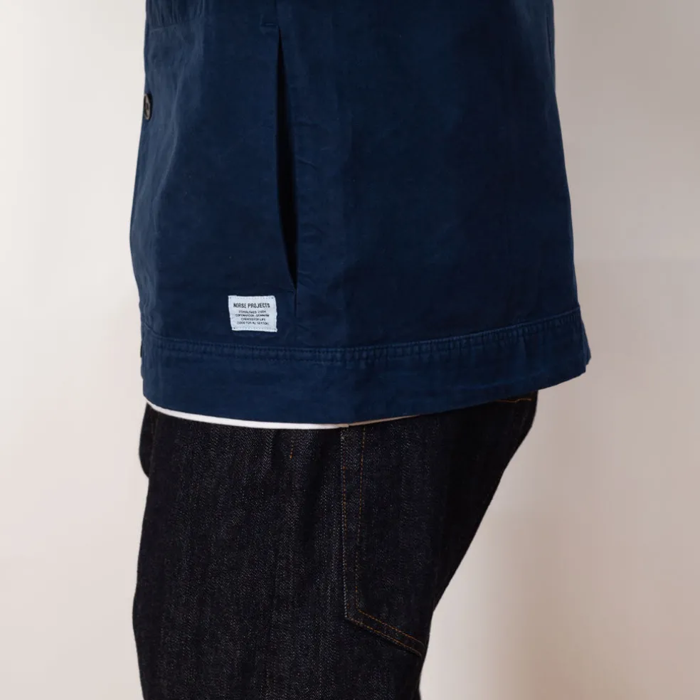Marcus Canvas Overshirt - Workwear Blue
