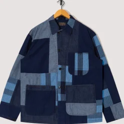 MIL Chore Jacket - Indigo Patchwork
