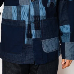 MIL Chore Jacket - Indigo Patchwork