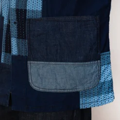 MIL Chore Jacket - Indigo Patchwork