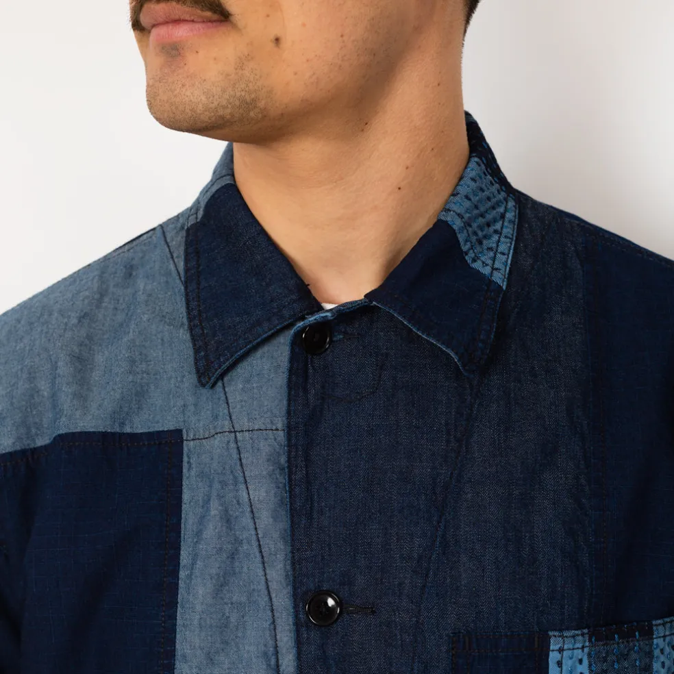 MIL Chore Jacket - Indigo Patchwork