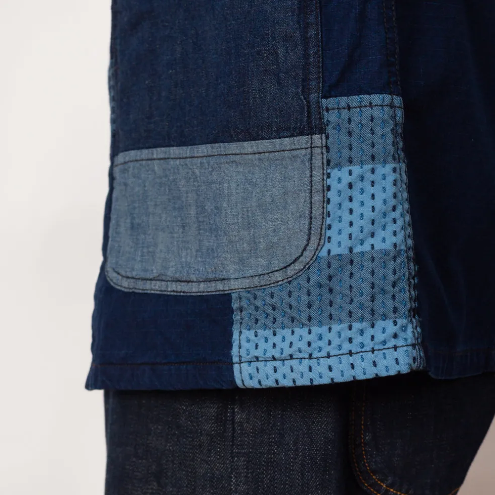 MIL Chore Jacket - Indigo Patchwork