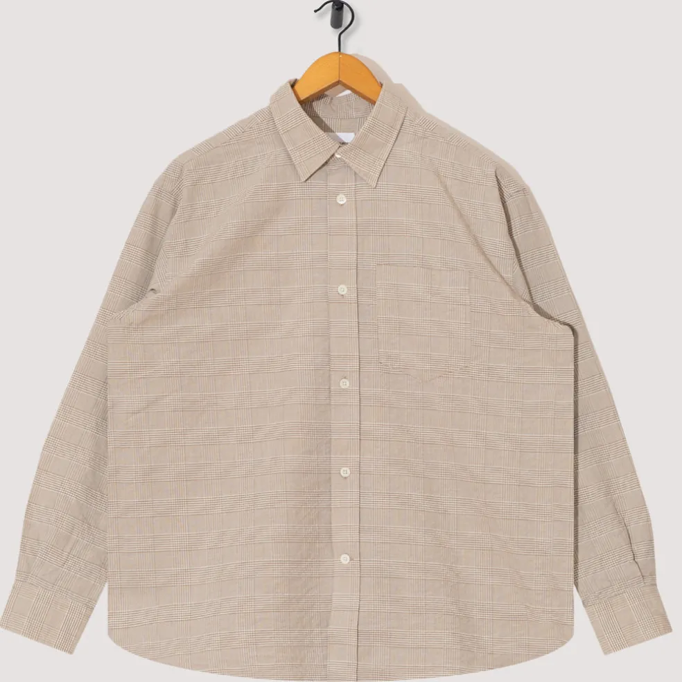 Mo Oversized Check Shirt - Heathland Brown
