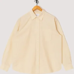 Mo Oversized Check Shirt - Oatmeal