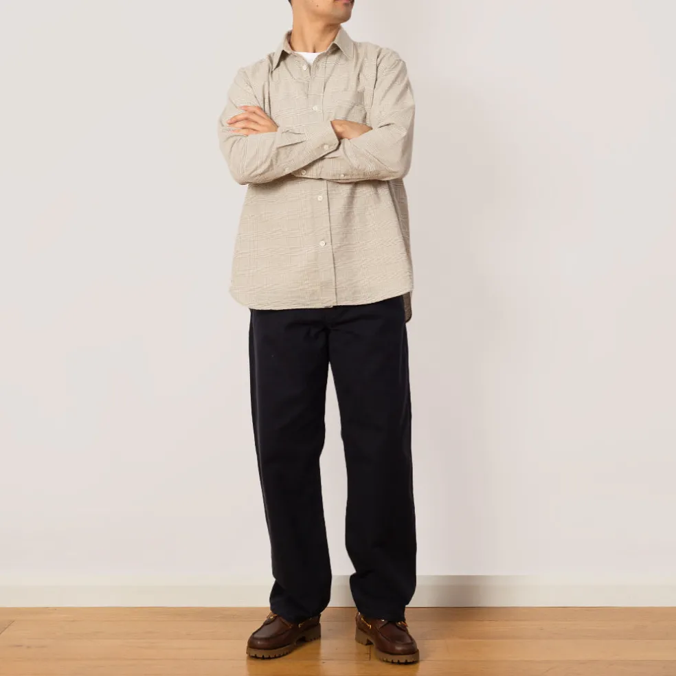 Mo Oversized Check Shirt - Heathland Brown