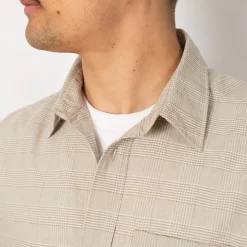 Mo Oversized Check Shirt - Heathland Brown