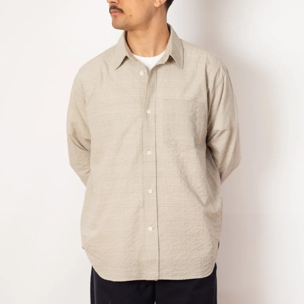 Mo Oversized Check Shirt - Heathland Brown