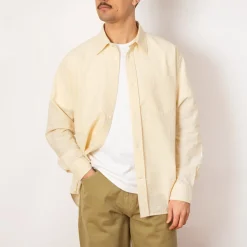 Mo Oversized Check Shirt - Oatmeal