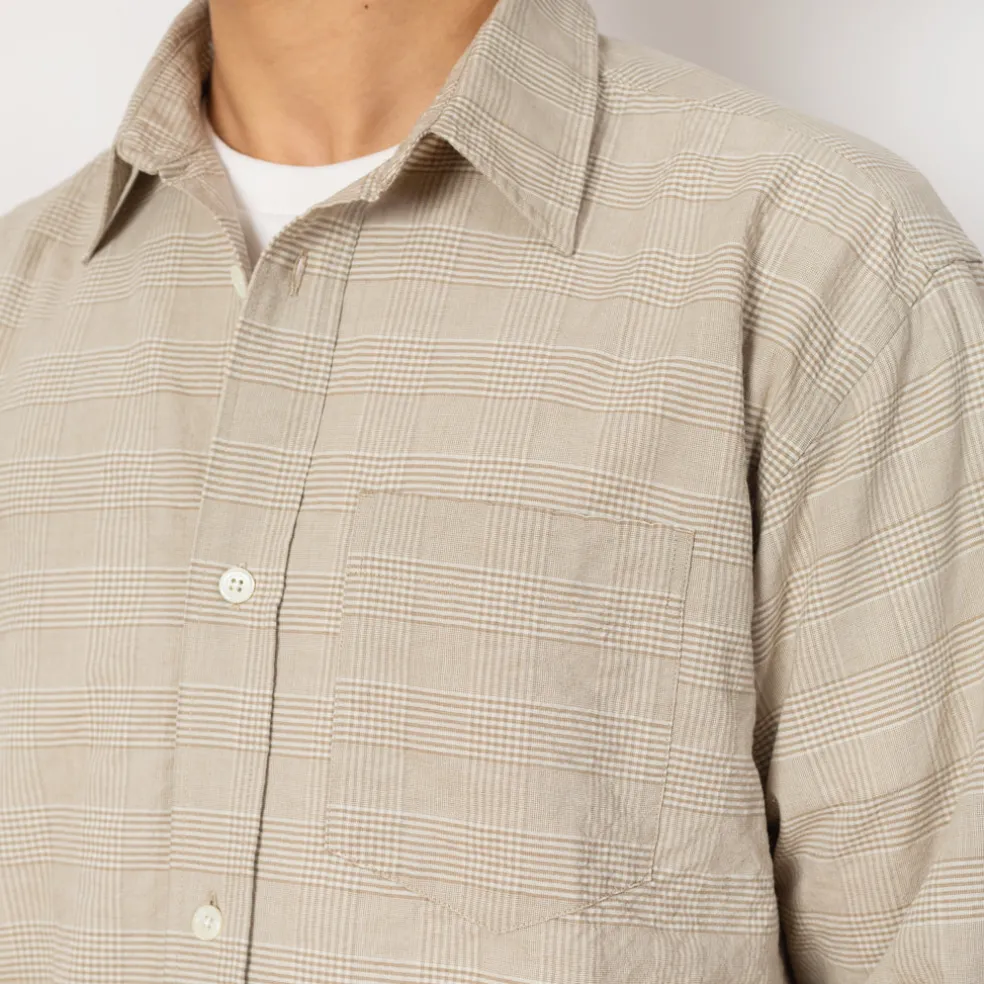 Mo Oversized Check Shirt - Heathland Brown