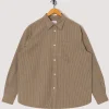 Mo Oversized Stripe Shirt - Clay