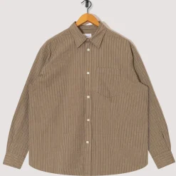 Mo Oversized Stripe Shirt - Clay