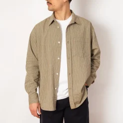 Mo Oversized Stripe Shirt - Clay