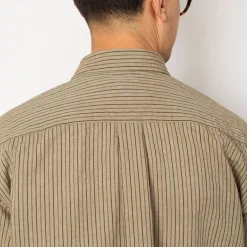 Mo Oversized Stripe Shirt - Clay