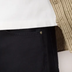 Mogens Relaxed 5 Pocket Heavy Twill Trousers - Dark Navy