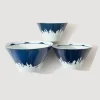 Mount Fuji Bowl Set (x3) - Navy