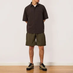 Nylon Loose Short - Deep Olive