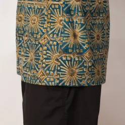 Open Collar Shirt - Blue