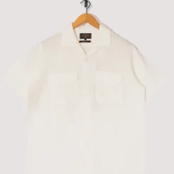 Open Collar Shirt - White