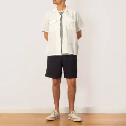Open Collar Shirt - White